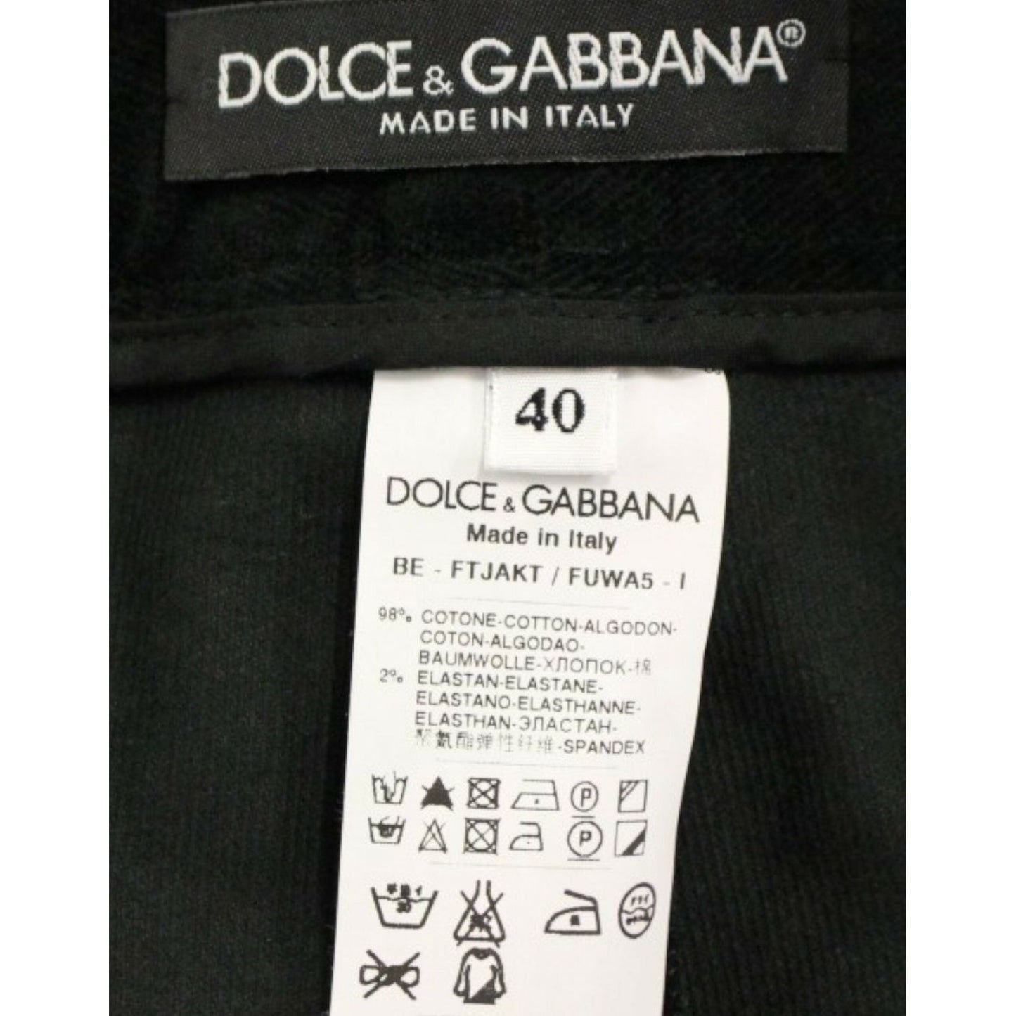 Dolce & Gabbana Black cotton shorts pants
