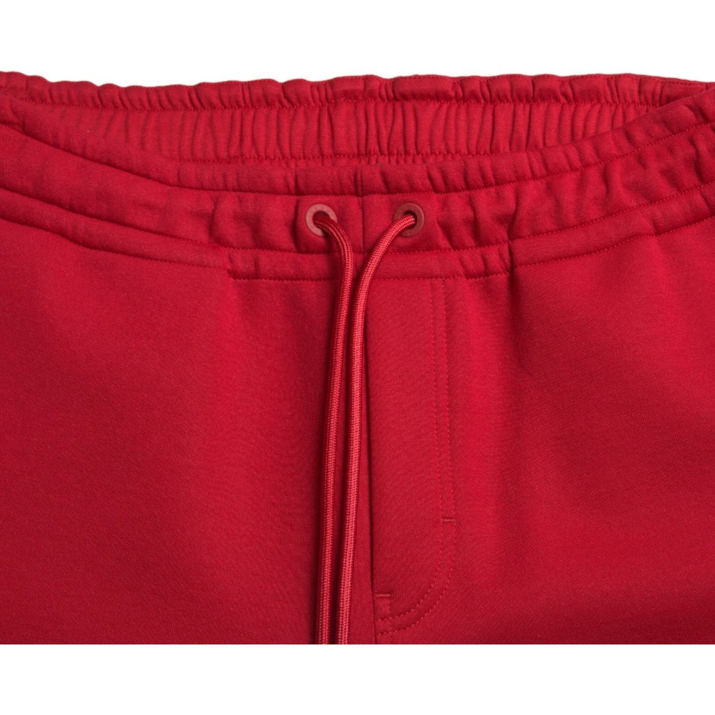 Dolce & Gabbana Red Cotton Blend Skinny Jogger Pants Dolce & Gabbana