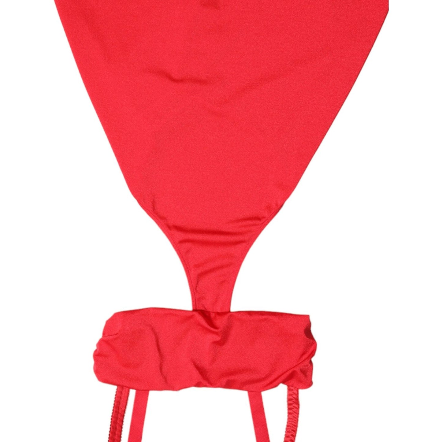 Dolce & Gabbana Red Cutout Nylon Sheath Sleeveless Mini Dress Dolce & Gabbana