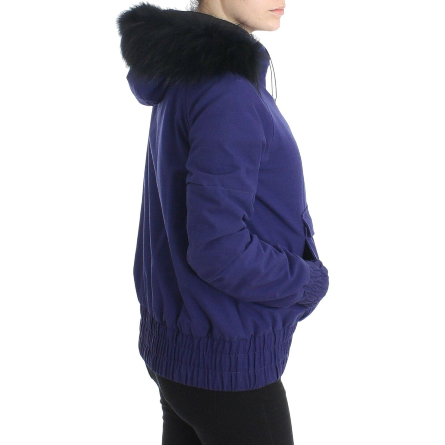 GF Ferre Blue Padded Jacket Hooded Short K-Way 12% Polyamide,16% Polyester,1728,67345645728,Blue,Clothing,GF Ferre,IT42,Jackets & Coats - Clothing,Jackets & Coats - Women - Clothing,Material: 72% Cotton,New with tags,Parkas - Jackets & Coats - Clothing,Wo
