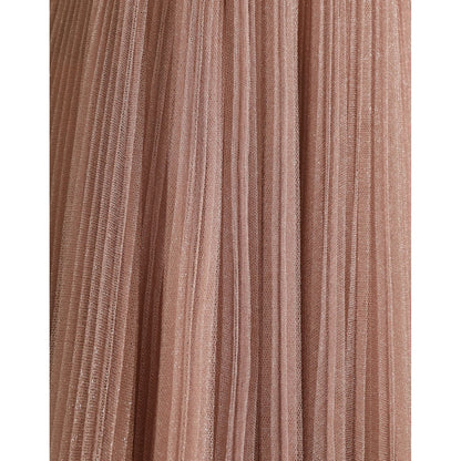 Dolce & Gabbana Pink One Shoulder Pleated Lame Tulle Dress Dolce & Gabbana