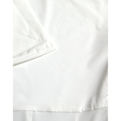 Dolce & Gabbana White Nylon Strapless Bodycon Jumpsuit Dress Dolce & Gabbana