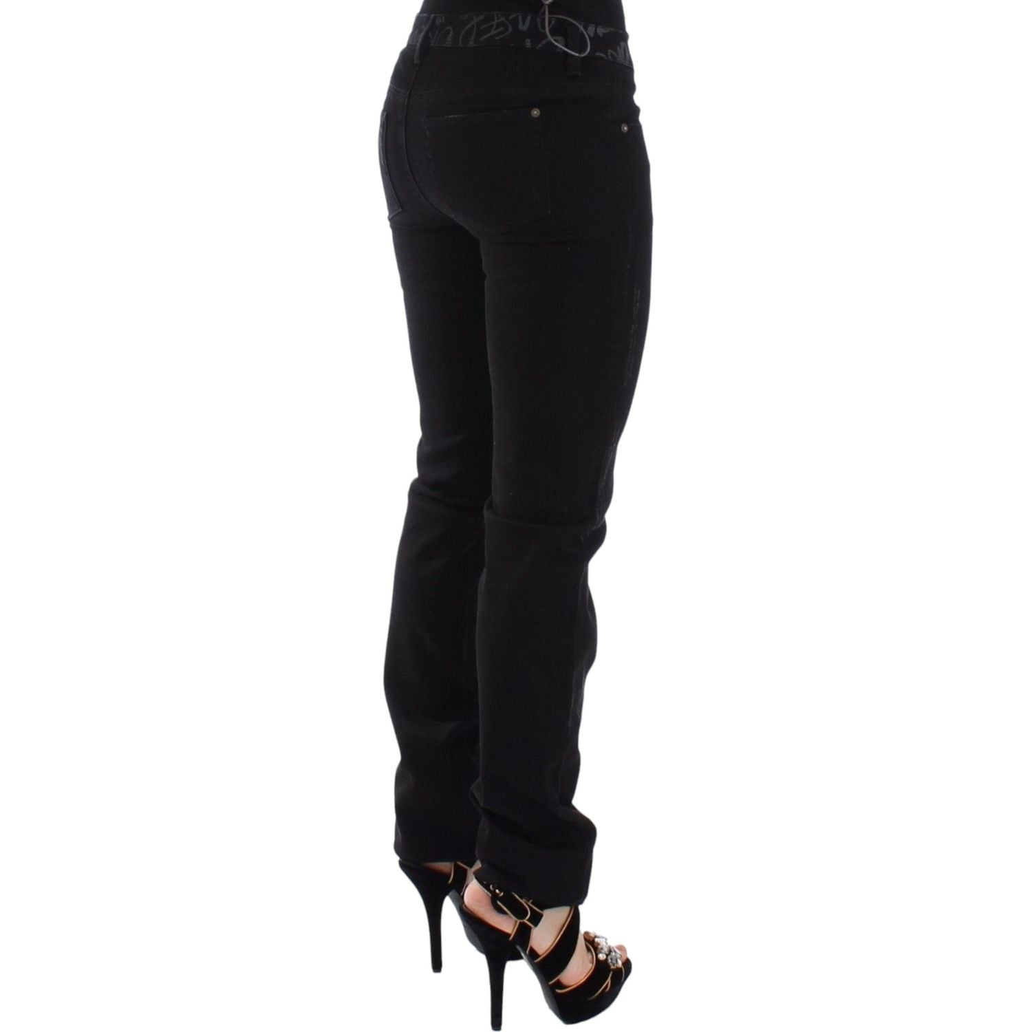 Ermanno Scervino Black Slim Jeans Denim Pants Skinny Stretch