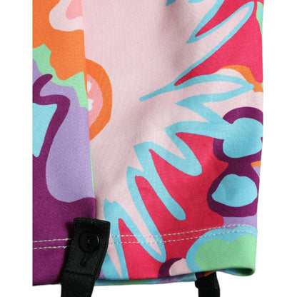 Dolce & Gabbana Multicolor Floral High Waist Leggings Pants Dolce & Gabbana