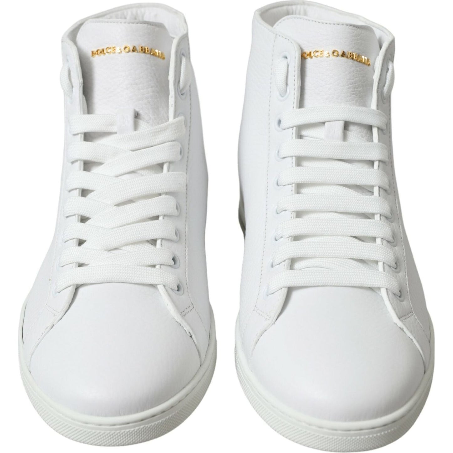 Dolce & Gabbana White Saint Tropez High Top Men Sneakers Shoes Dolce & Gabbana