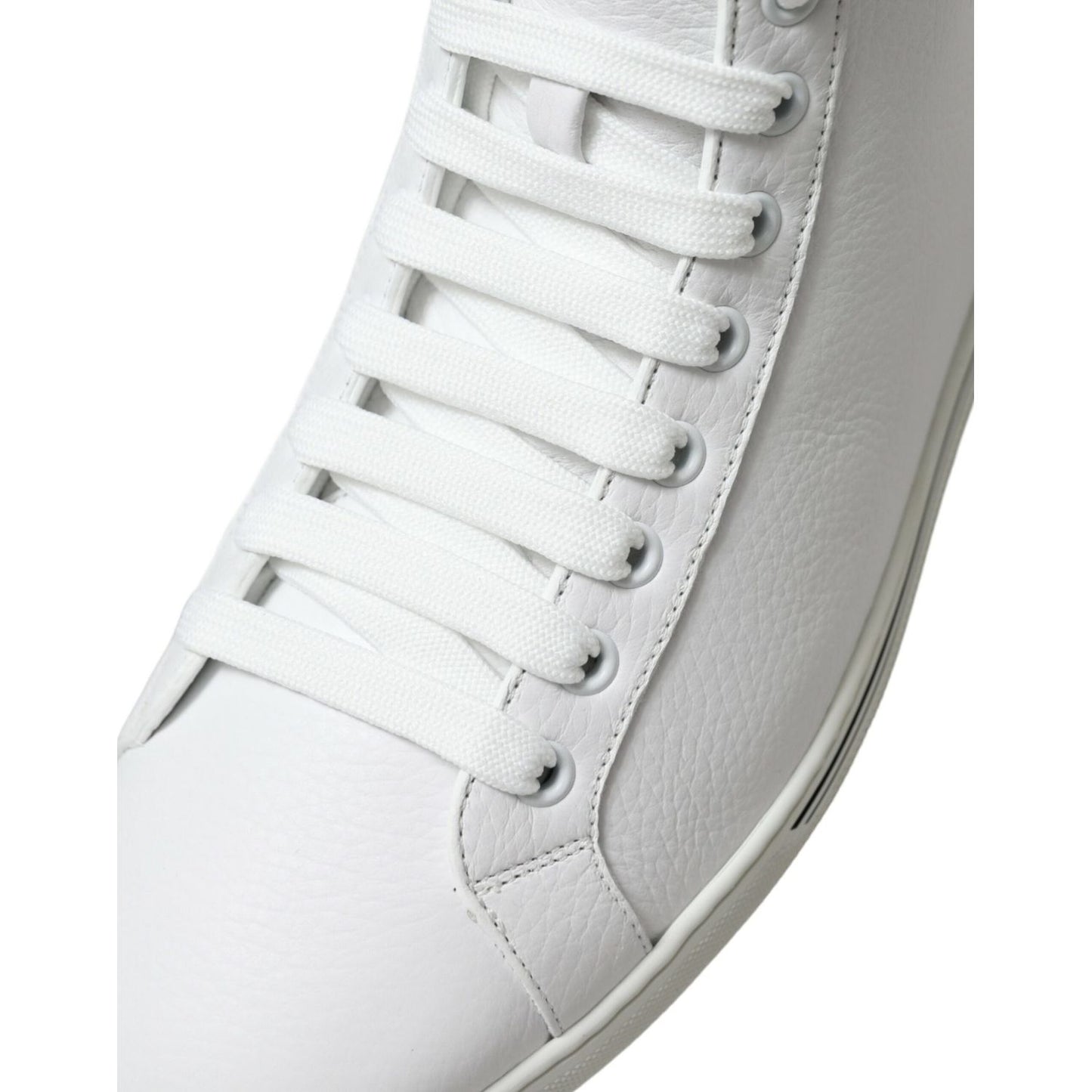 Dolce & Gabbana White Saint Tropez High Top Men Sneakers Shoes Dolce & Gabbana