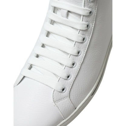 Dolce & Gabbana White Saint Tropez High Top Men Sneakers Shoes Dolce & Gabbana