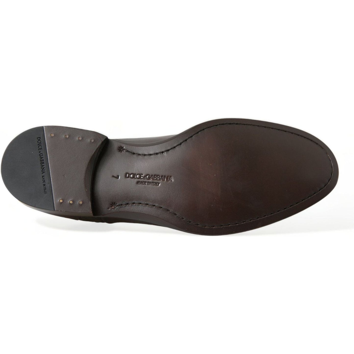 Dolce & Gabbana Brown Exotic Leather Lace Up Oxford Dress Shoes Dolce & Gabbana