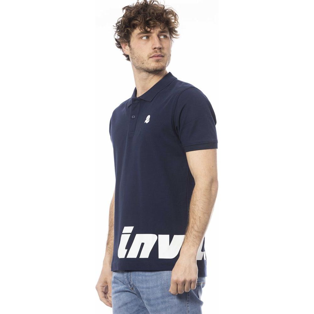 قميص بولو رجالي من القطن باللون الأزرق من Invicta