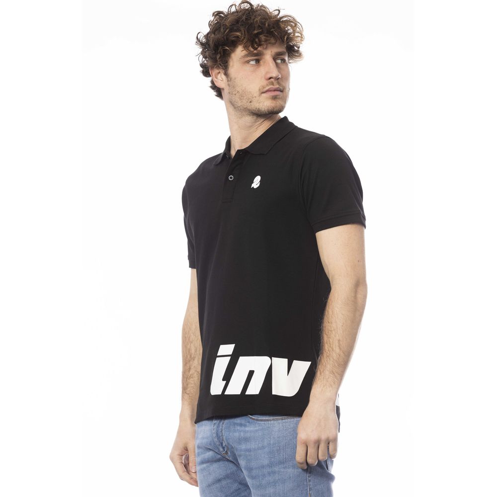 قميص بولو رجالي من القطن باللون الأسود من Invicta