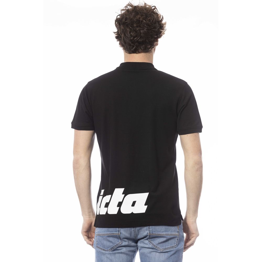 قميص بولو رجالي من القطن باللون الأسود من Invicta