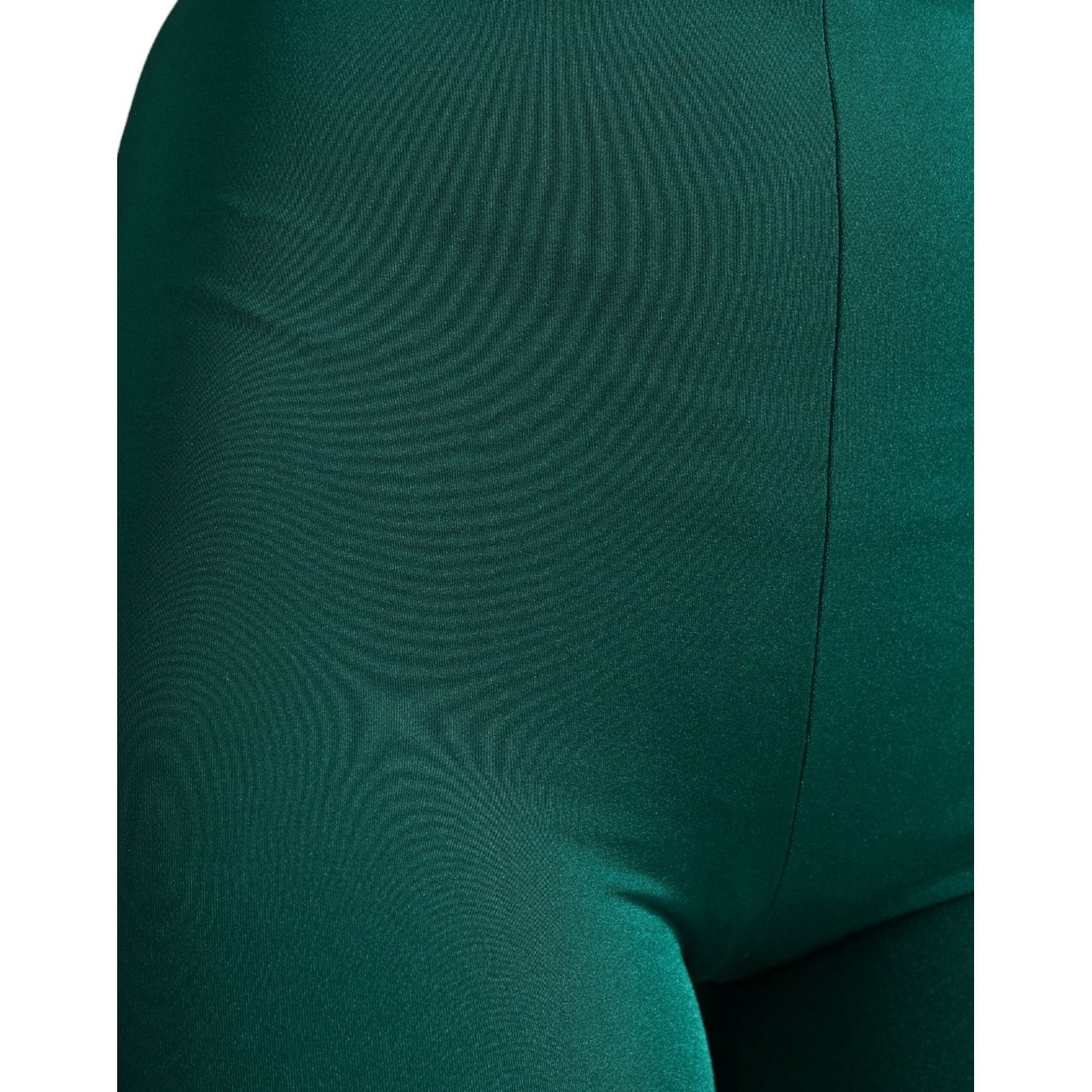 Dolce & Gabbana Green Nylon Stretch Slim Leggings Pants Dolce & Gabbana