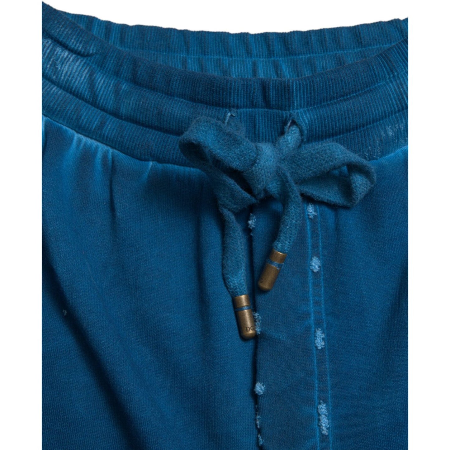 Dolce & Gabbana Blue Logo Cotton Jogger Sweatpants Pants Dolce & Gabbana