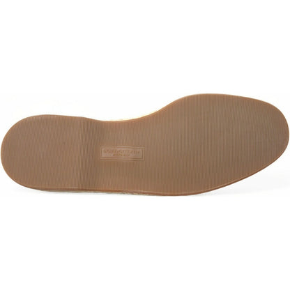 Dolce & Gabbana Red Sequined Loafers Slippers Men Shoes Dolce & Gabbana