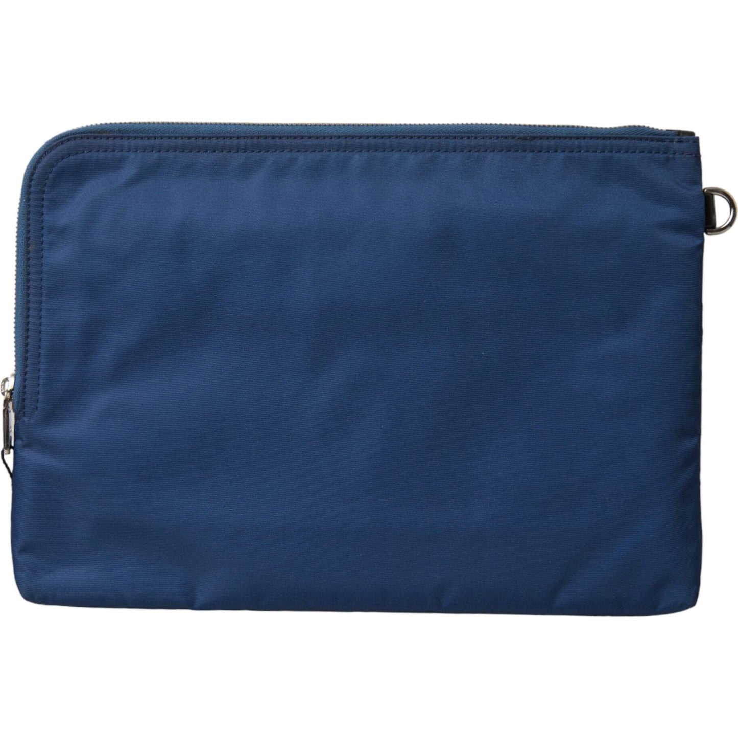 Dolce & Gabbana Blue DG Milano Print Nylon Pouch Clutch Men Bag Dolce & Gabbana