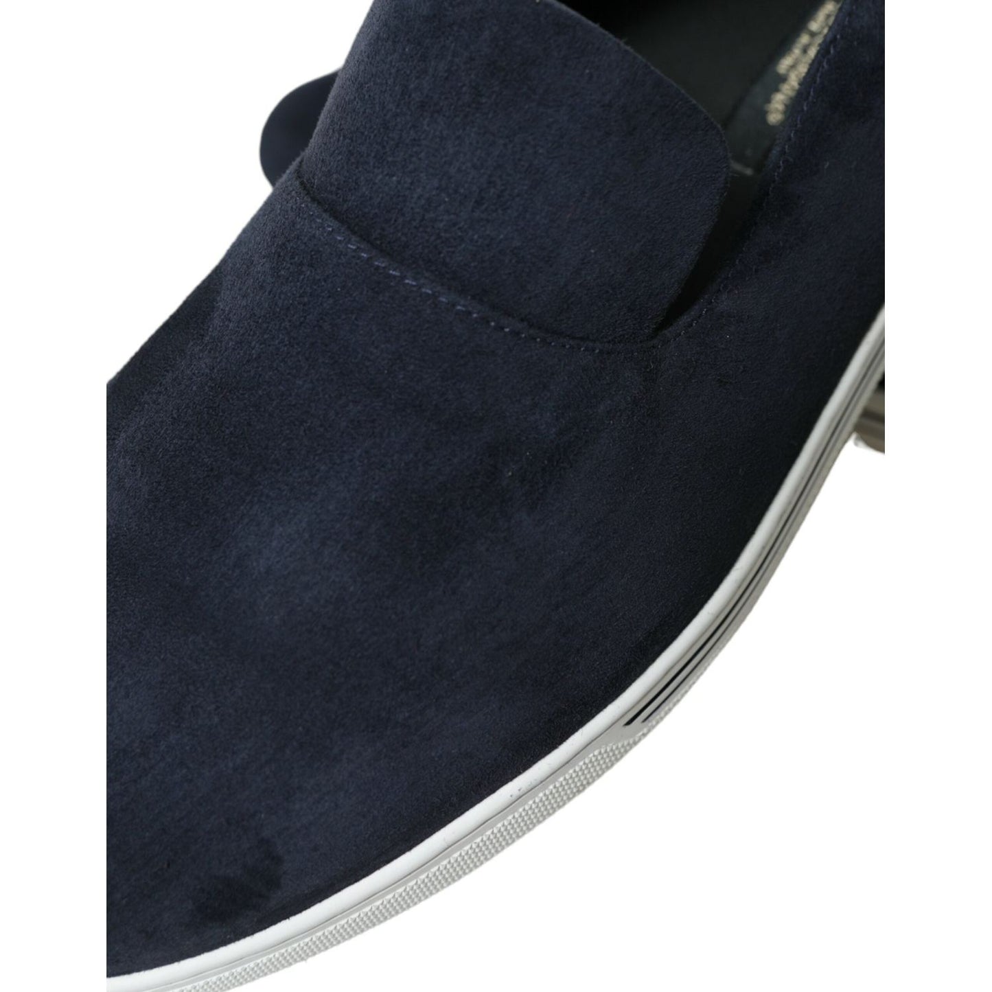 Dolce & Gabbana Blue Suede Caiman Loafers Saint Tropez Shoes Dolce & Gabbana
