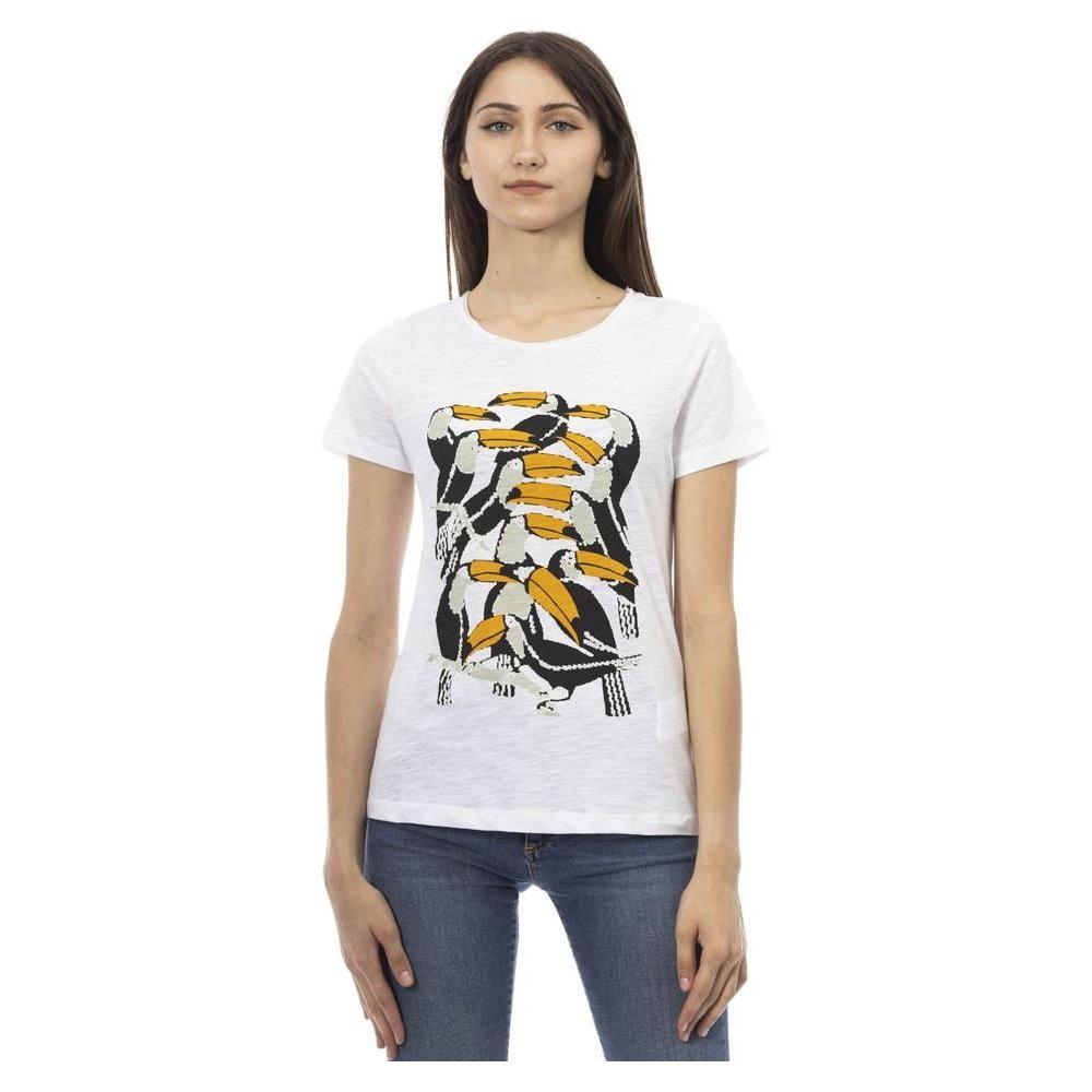 Trussardi Action White Cotton Women T-Shirt