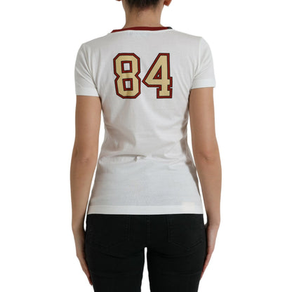 Dolce & Gabbana White Bring Me To The Moon T-shirt Top Dolce & Gabbana