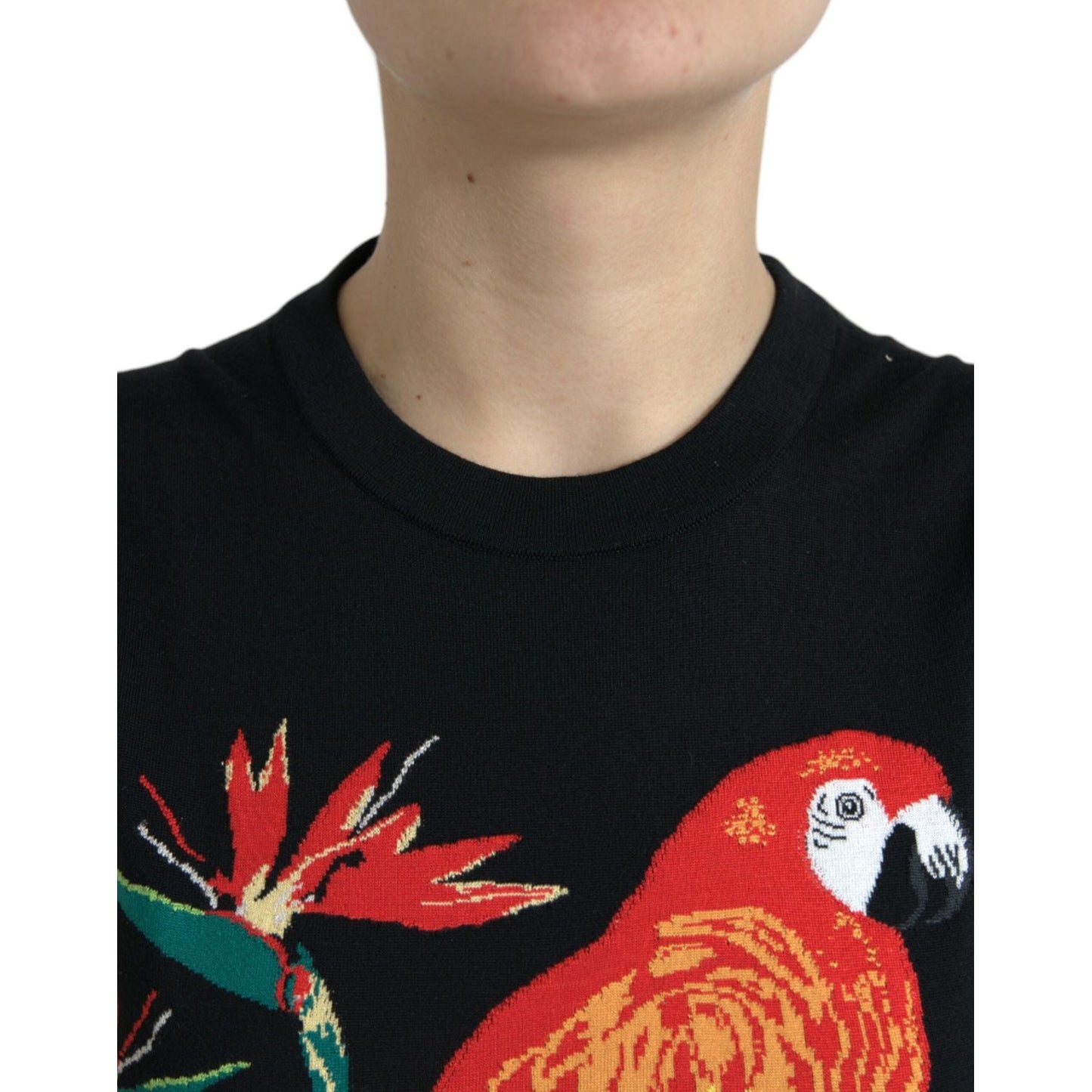 Dolce & Gabbana Black Jungle Crew Neck Sleeveless Tank Top Dolce & Gabbana