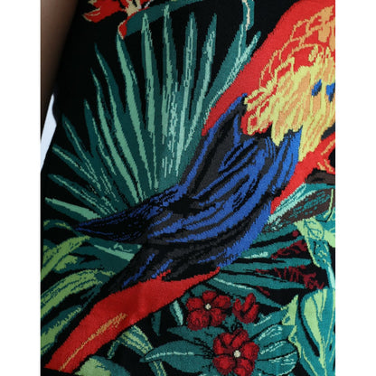 Dolce & Gabbana Black Jungle Crew Neck Sleeveless Tank Top Dolce & Gabbana