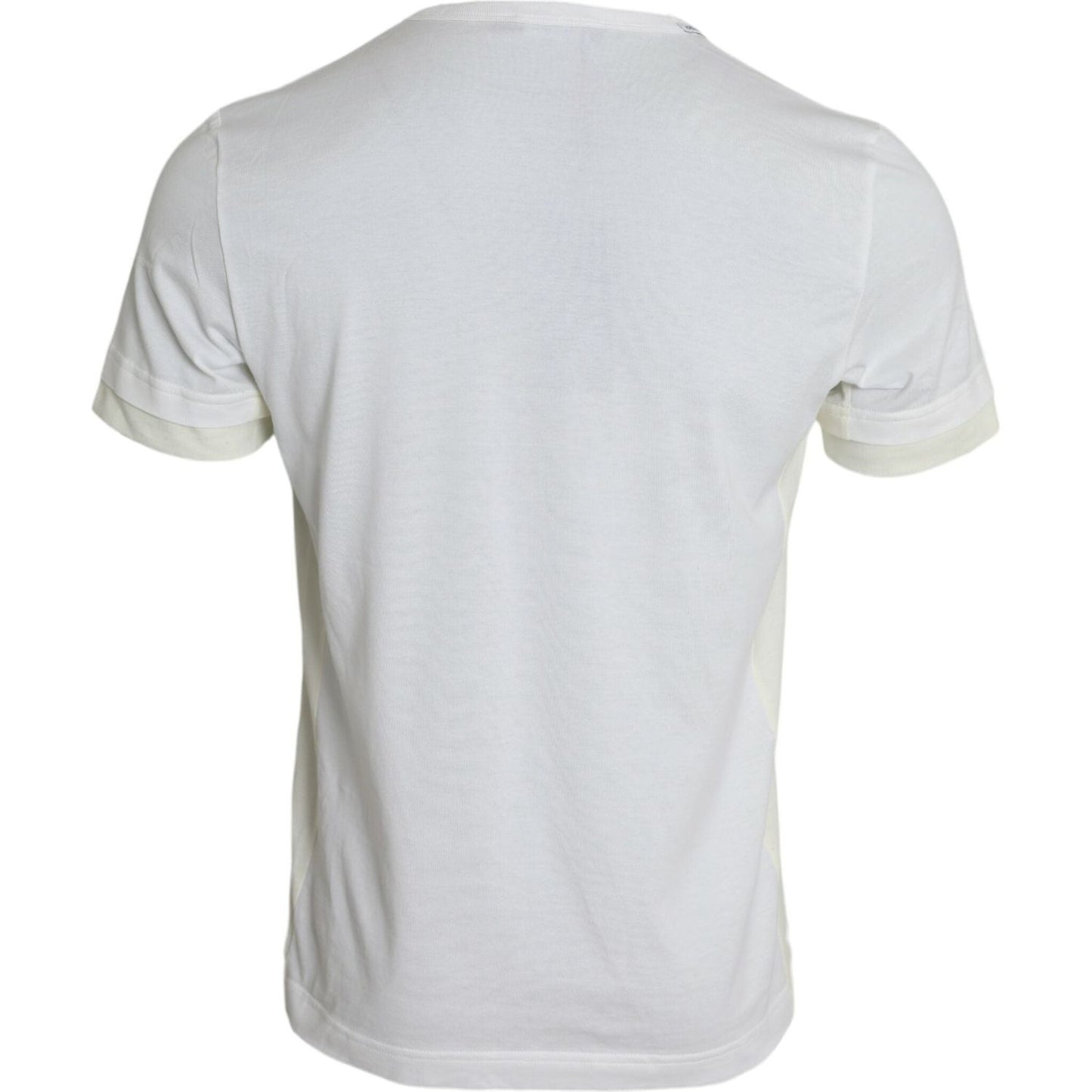 Dolce & Gabbana White Cotton Pocket Short Sleeves T-shirt Dolce & Gabbana