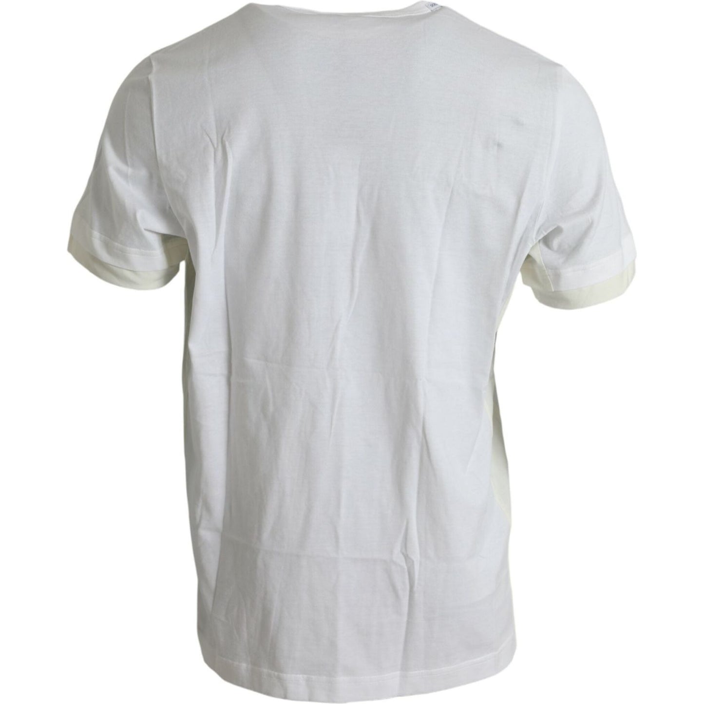 Dolce & Gabbana White Cotton Pocket Short Sleeves T-shirt Dolce & Gabbana