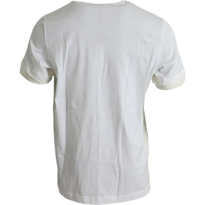 Dolce & Gabbana White Cotton Pocket Short Sleeves T-shirt Dolce & Gabbana