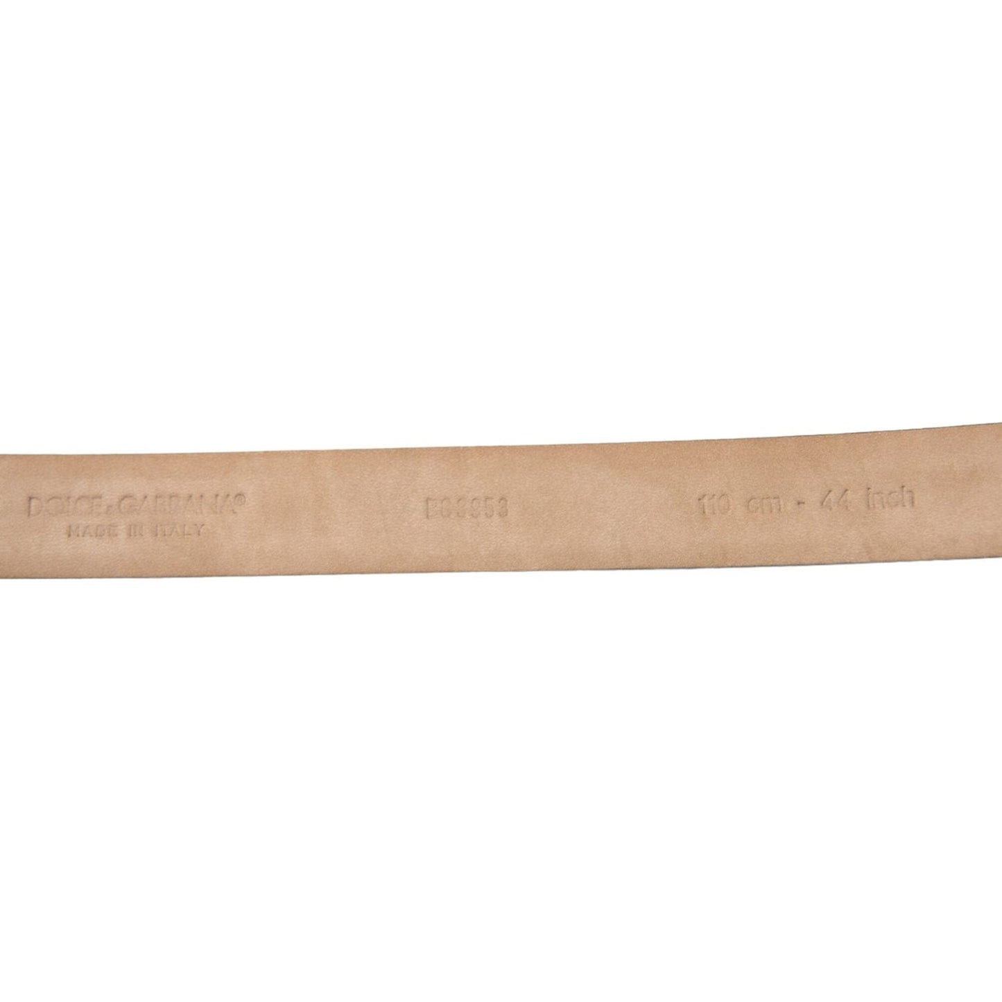 Dolce & Gabbana Dark Brown Leather Silver Metal Buckle Belt Dolce & Gabbana