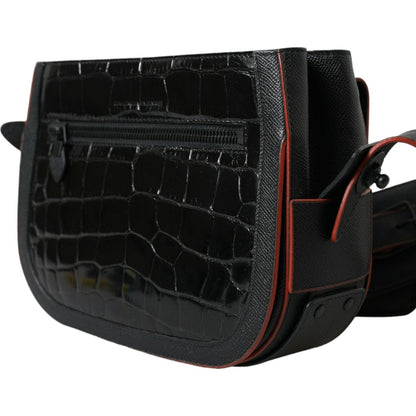 Balenciaga Black Exotic Leather Shoulder Crossbody Camera Bag Balenciaga