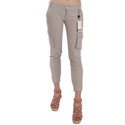 Dolce & Gabbana Casual Fitted Khaki Trousers Pants Dolce & Gabbana