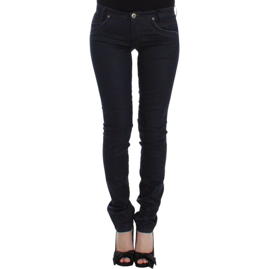 Ermanno Scervino Blue Slim Jeans Denim Pants Skinny Leg Stretch Ermanno Scervino