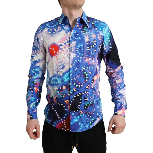 Dolce & Gabbana Multicolor Luminarie Slim MARTINI Shirt