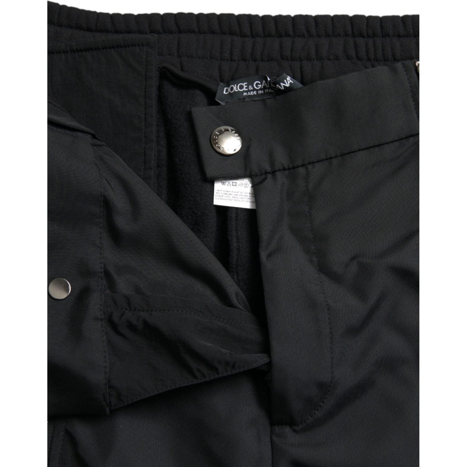 Dolce & Gabbana Black Cotton Blend Skinny Pants