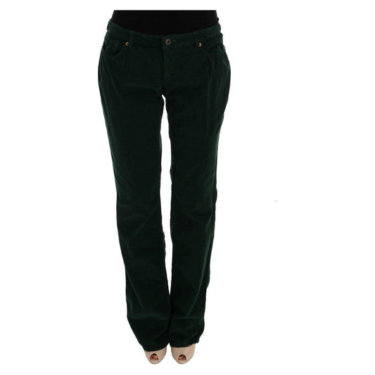 Dolce & Gabbana Green Cotton Corduroys Jeans Dolce & Gabbana