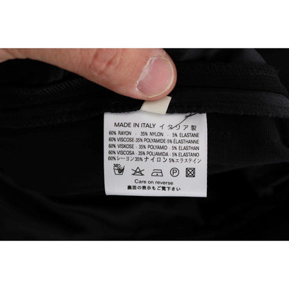 Ermanno Scervino Black Viscose Flare Bootcut Pants Ermanno Scervino