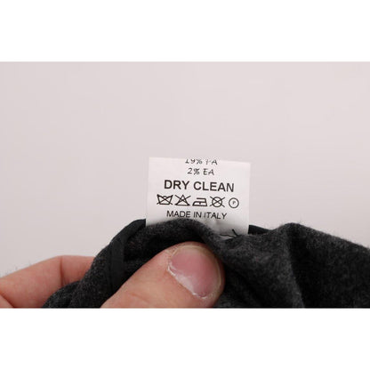 Ermanno Scervino Gray Virgin Wool Skinny Casual Pants Ermanno Scervino