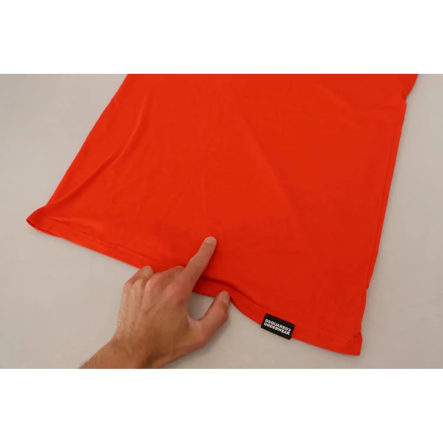 Dsquared² Orange Modal Short Sleeves Crewneck T-shirt