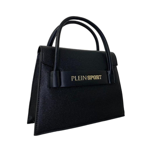 Plein Sport Elegant Black Tote with Logo Accent Plein Sport