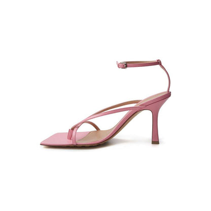 Bottega Veneta Pink Leather Sandal Bottega Veneta