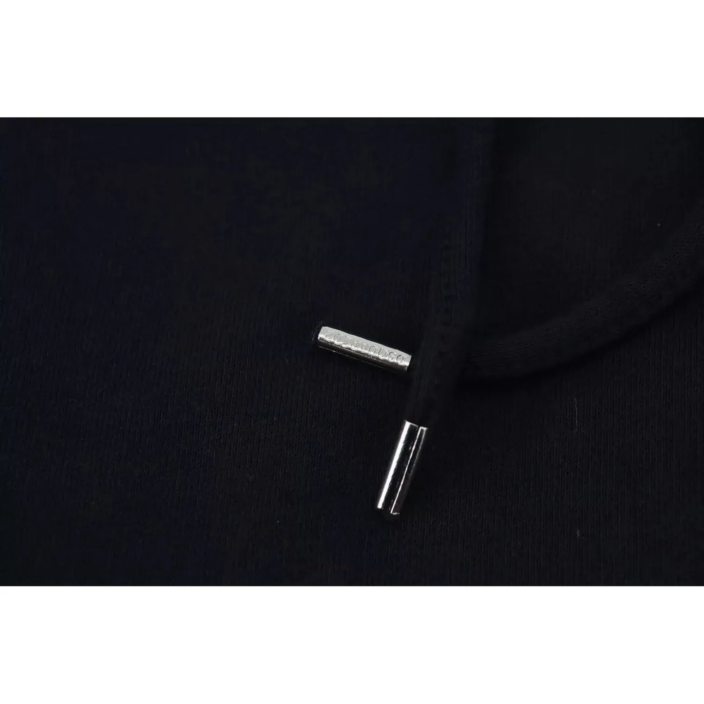 Dsquared² Black Tie Dye Cotton Hooded Sweatshirt Sweater