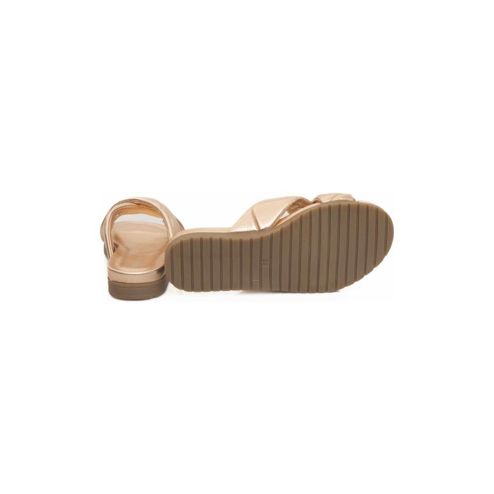 Cerruti 1881 Beige Lambskin Women Sandal