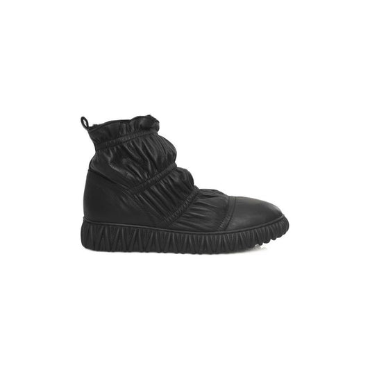 Cerruti 1881 Black Cowhide Women Boot Cerruti 1881