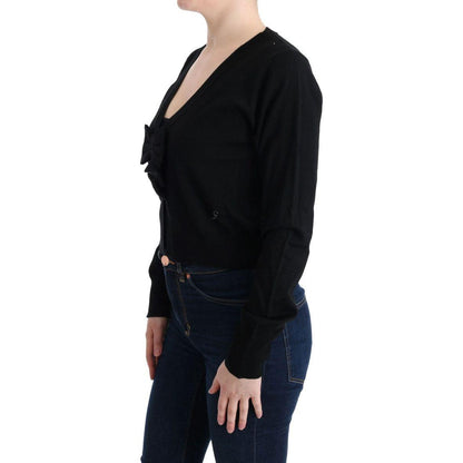 MARGHI LO' Black Wool Blouse Sweater MARGHI LO'