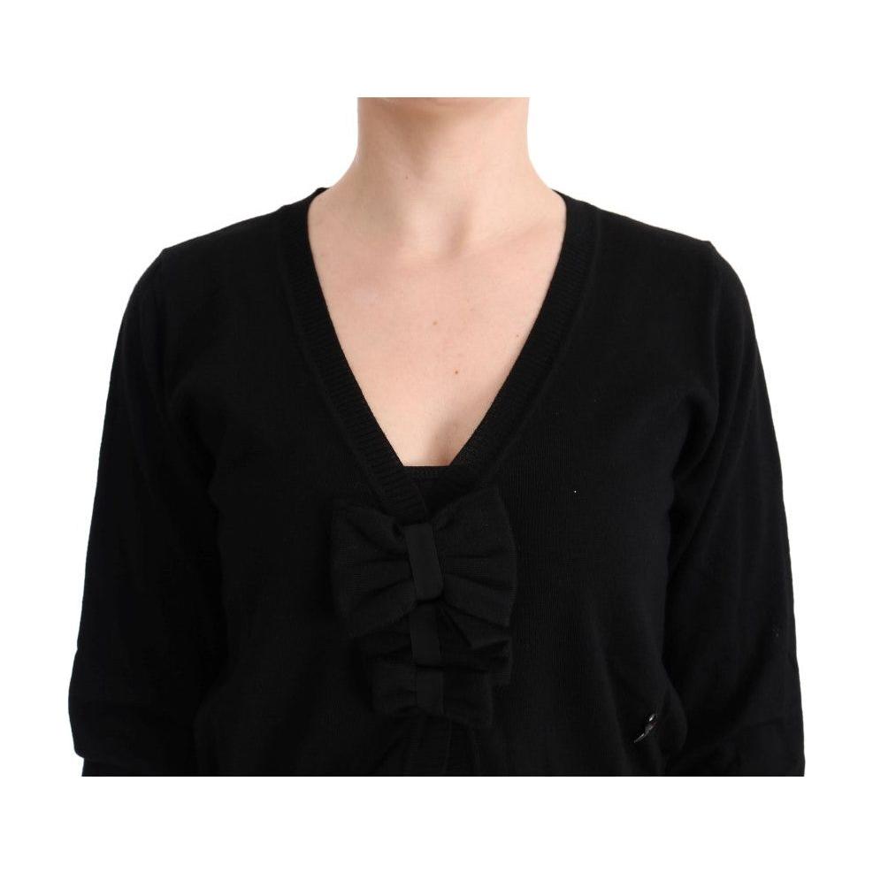 MARGHI LO' Black Wool Blouse Sweater MARGHI LO'