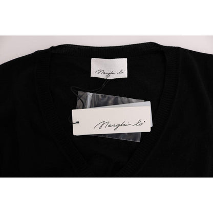 MARGHI LO' Black Wool Blouse Sweater MARGHI LO'
