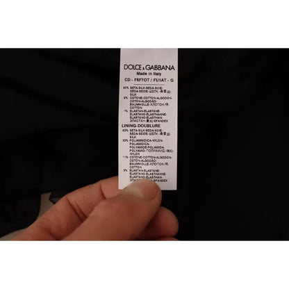 Dolce & Gabbana Black V-neck Long Sleeves Mini A-line Dress