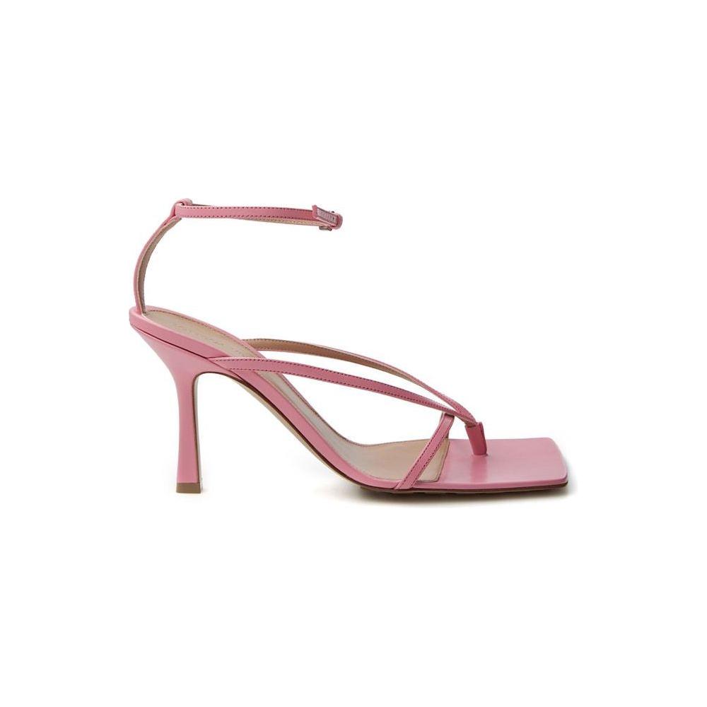 Bottega Veneta Pink Leather Sandal Bottega Veneta