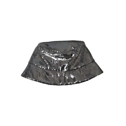 Dolce & Gabbana Silver Sequined Nylon Bucket Hat Men