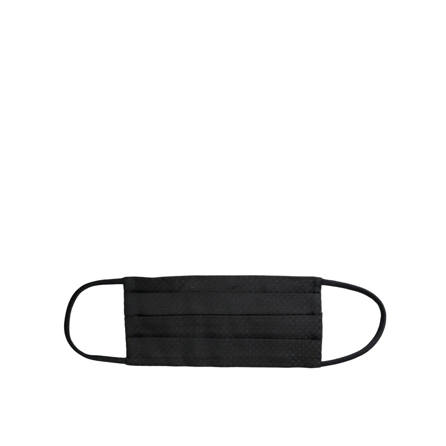 Dolce & Gabbana Dark Gray 100% Silk Adjustable Necktie Face Mask