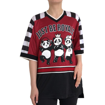 Dolce & Gabbana Multicolor Royals Panda Oversized T-shirt